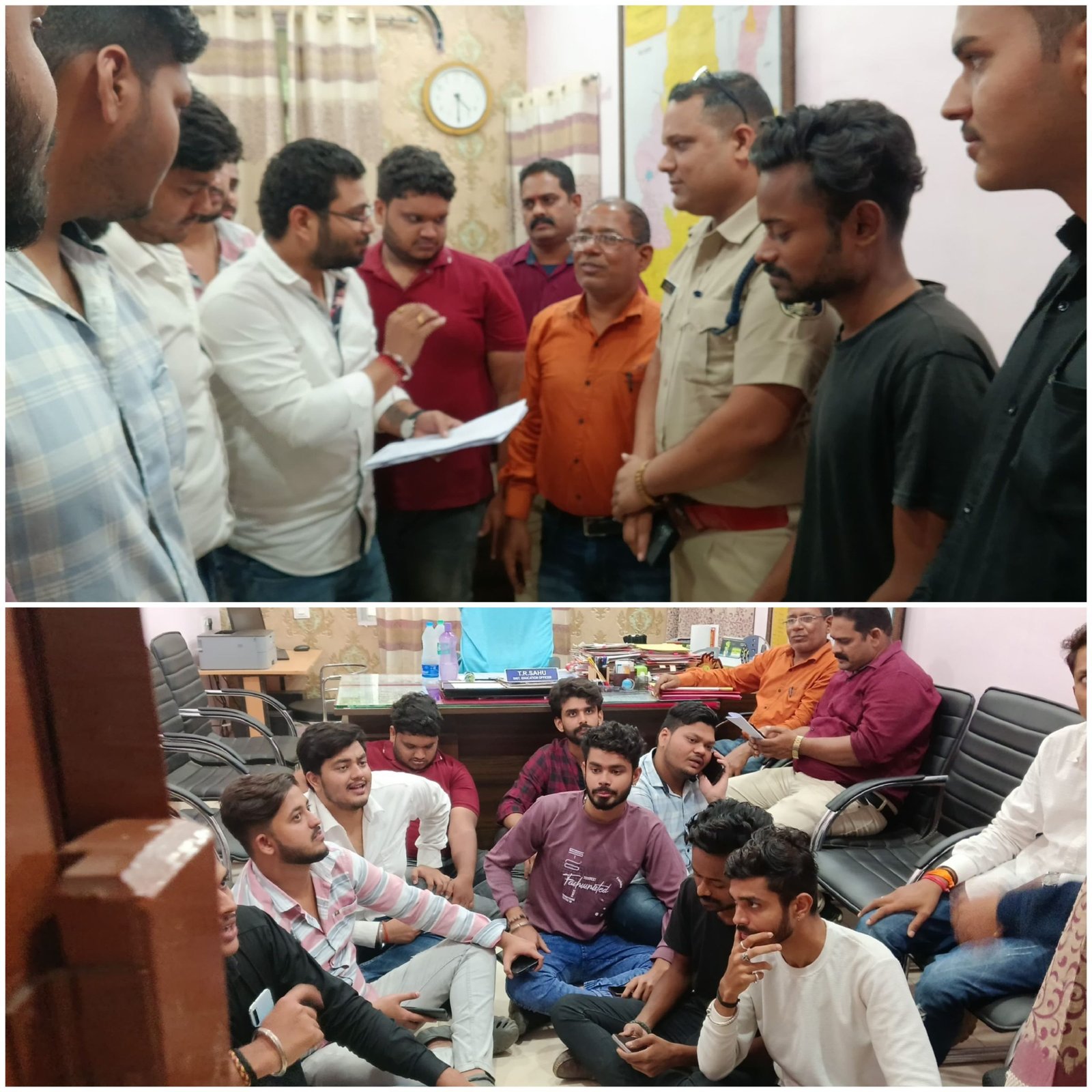 NSUI ने किया DEO का घेराव…छात्र नेता का आरोप…रसूखदार के इशारे पर डीईओ कर रहे काम…अब उग्र आंदोलन की बारी