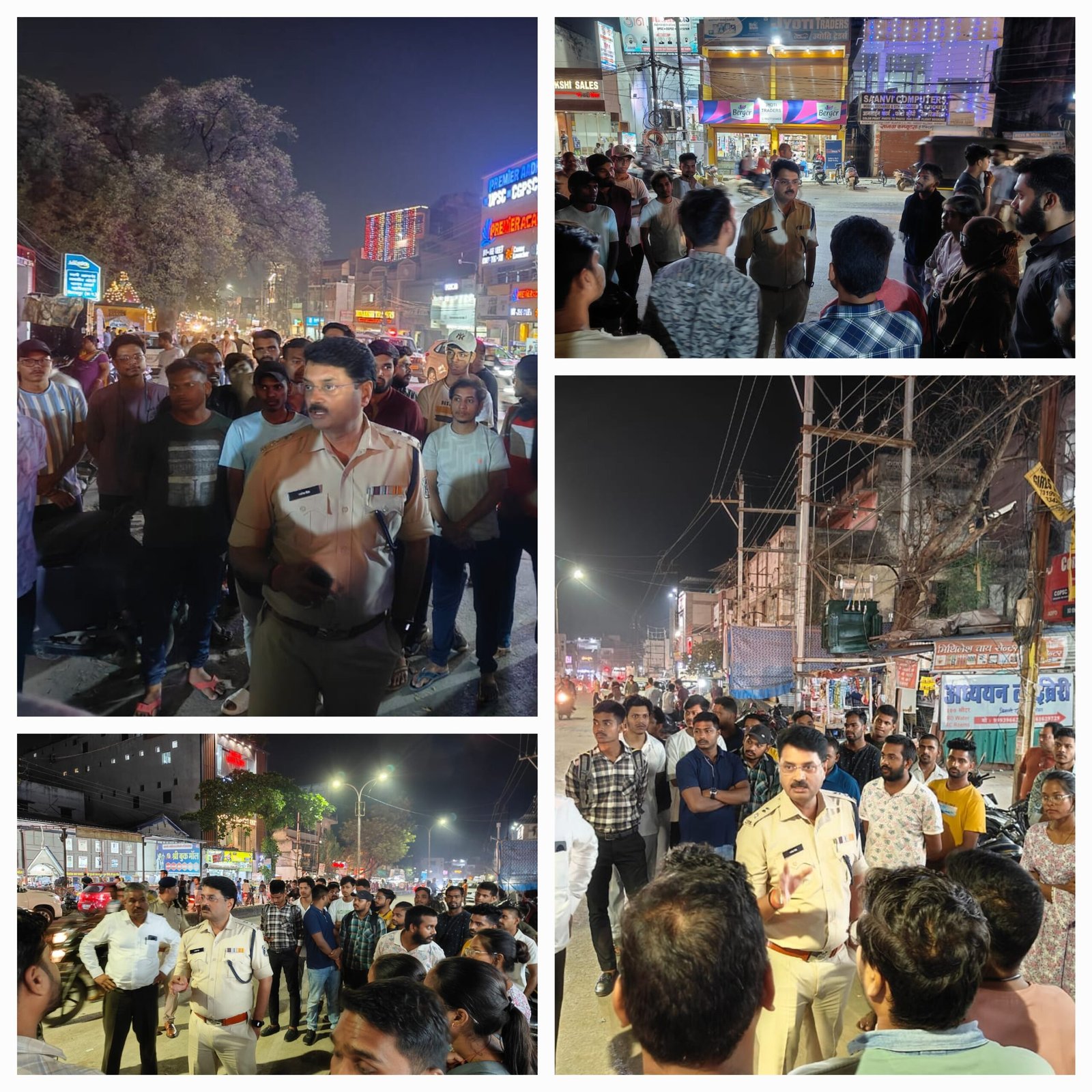 CG News-देर रात्रि टिकरापारा क्षेत्र में SP का धावा..अपराधियों में हड़कम्प..छात्रों को छूटा पसीना…रजनेश ने कहा..सुधर जाओ..लक्षण कलेक्टर के नहीं