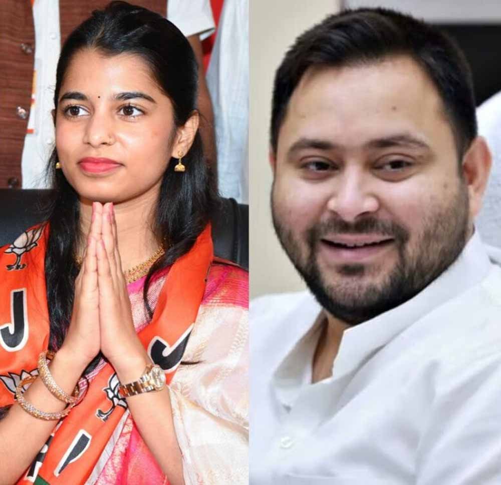 ‘सिलेबस से बाहर गया वादा’ — मैथिली ठाकुर ने तेजस्वी पर कसा तंज, कहा अब रोजगार का क्या हुआ? 1 methli2