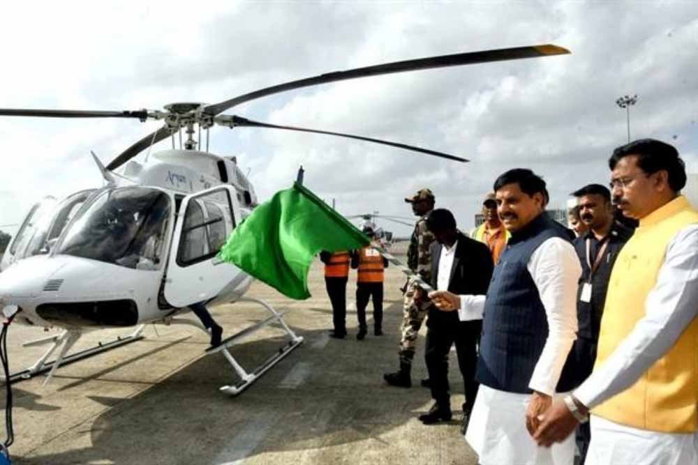मध्यप्रदेश में 3 रूटों पर उड़ी हेली सेवा, पर्यटन को मिलेगी नई उड़ान!