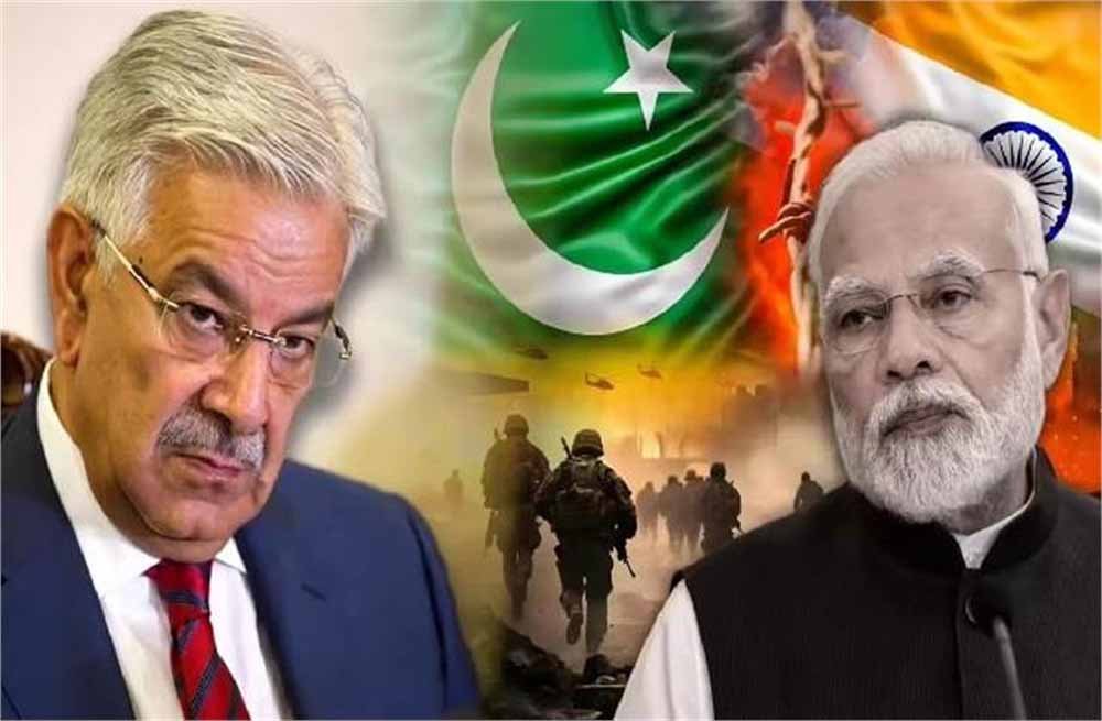 पाकिस्तानी मंत्री के उकसाऊ बोल: कहा– भारत से दो तरफा जंग होगी, अल्लाह देगा मदद